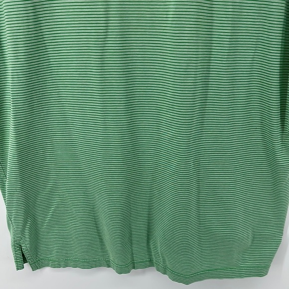 Fairway & Greene Green&White Striped Polo Shirt Classic Comfort Size X-Large - Picture 10 of 12